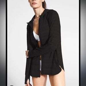 Athleta Women's Black Pacifica Baja UPF Swim Jacket